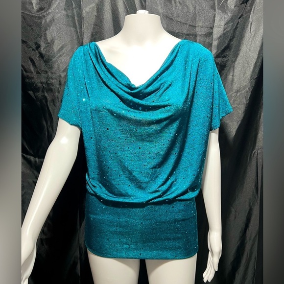 HeartSoul - Womens Turqoise Tunic Top Sz MD - Picture 1 of 8